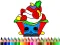 Spel Back To School: Cake Coloring Book online