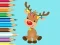 Spel Coloring Book: Cute Christmas Reindeer online