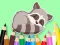 Spel Coloring Book: Baby Raccoon online