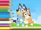 Spel Coloring Book: Bluey And Bingo Holiday online