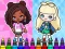 Spel Coloring Book: Aha World Sporty Girl online