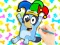 Spel Coloring Book: Clown Bluey online