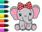 Spel Coloring Book: Elephant online