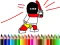 Spel Back To School: Hero Coloring Book online