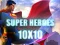 Spel Super heroes 10х10 online