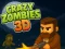 Spel Crazy Zombies 3D online