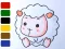 Spel Baby sheep ColoringBook online