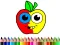 Spel Back To School: Apple Coloring Book online