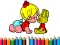 Spel Back To School: Aby Girl Coloring online