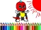 Spel Back To School: Mask Boy Coloring online