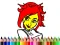 Spel Back To School: Cute Girl Coloring online