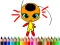 Spel Back To School: Dotted Girl Coloring online
