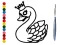 Spel Back To School: Swan Coloring Book online