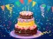 Spel Birthday cake puzzle online