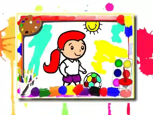 Spel Football Coloring Book online