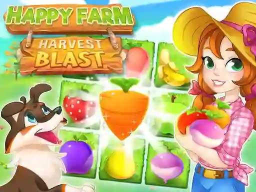 Spel Happy Farm Harvest Blast online