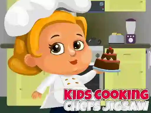 Spel Kids Cooking Chefs Jigsaw online