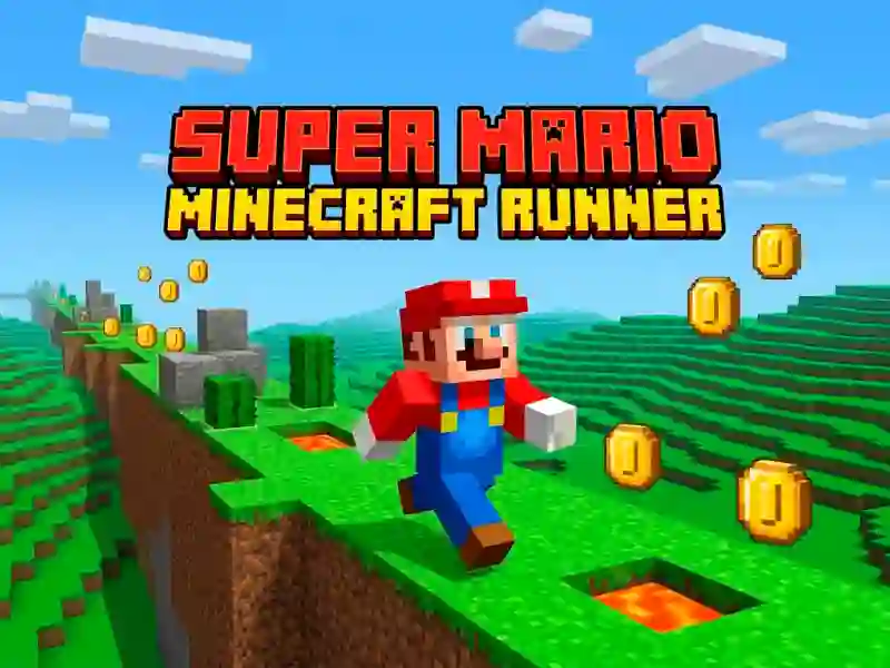 Spel Super Mario MineCraft Runner online