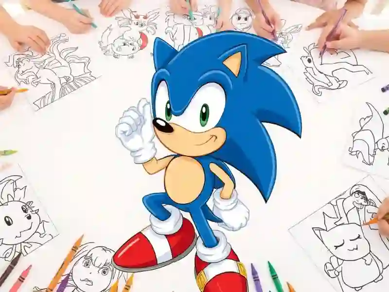 Spel Sonic Coloring online