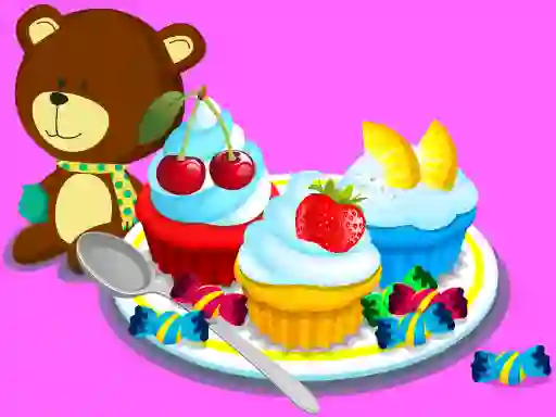 Spel Cooking Colorful Cupcakes online