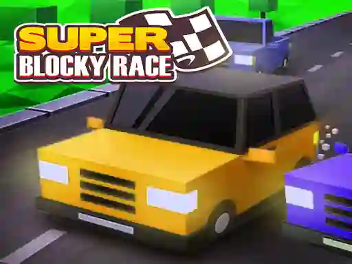 Spel Super Blocky Race online