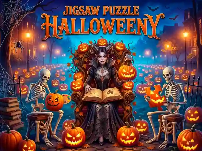 Spel Jigsaw Puzzle Halloweeny online