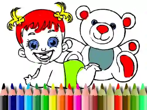 Spel Back To School: Baby Doll Coloring online