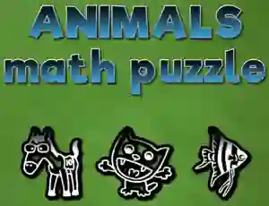 Spel Animals Math Puzzles online