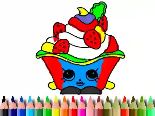 Spel Back To School: Cake Coloring Book online