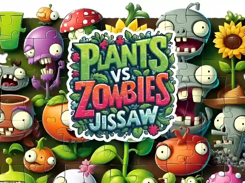 Spel Plants vs Zombies Jigsaw online