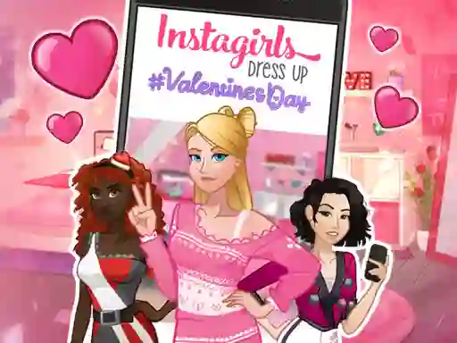 Spel Instagirls: Valentine Dress Up online