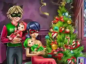 Spel Dotted Girl Family Christmas online