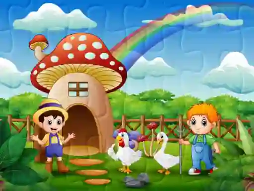 Spel Farm Animal Jigsaw online