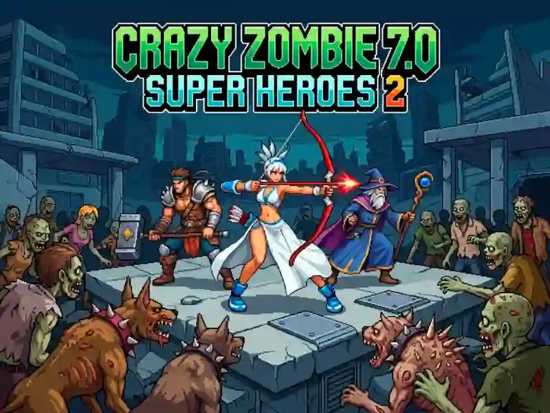 Spel Crazy Zombie 7.0 Super Heroes 2 online