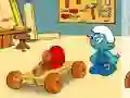 Spel The smurfs handy`s car online