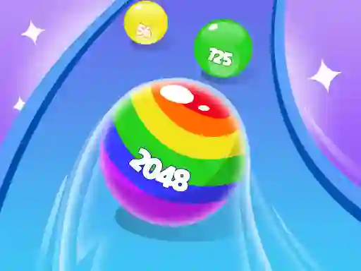 Spel 2048 Run Gorgeous Balls online