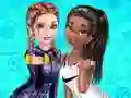 Spel Elsa And Tiana Workout Buddies online