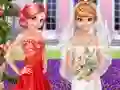 Spel Frozen And Ariel Wedding online