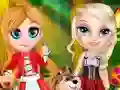 Spel Little Elsa In Red Hood online