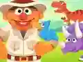 Spel 123 Sesame Street: Ernie's Dinosaur Day Care online