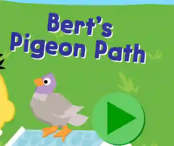 Spel 123 Sesame Street: Bert's Pigeon Path online