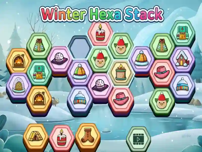 Spel Winter Hexa Stack online