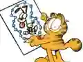 Spel Garfield connects the dots online