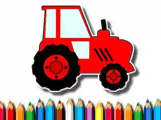 Spel Easy Kids Coloring Tractor online