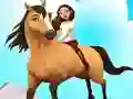 Spel Horse Run 3D online