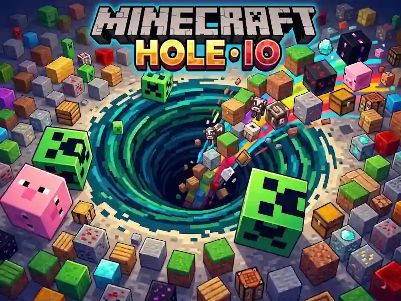 Spel Minecraft Hole IO online