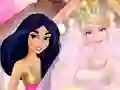 Spel Princess Pink And Gold Wedding online