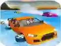 Spel Crazy Water Surfing Car Race online