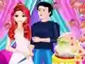 Spel Mermaid Girl Wedding Cooking Cake online