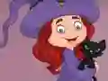 Spel G2E Happy Witch Girl And Cat Room Escape online